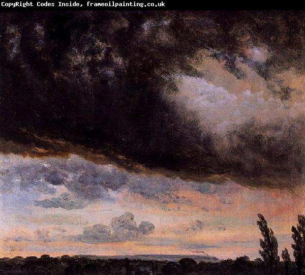 Johan Christian Dahl Cloud Study with Horizon